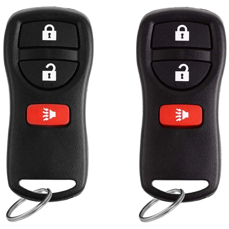 Keyless2Go 2 New Replacement Keyless Entry Remote Car Key Fob KBRASTU15 for Frontier Armada Murano Pathfinder Quest Titan and More 