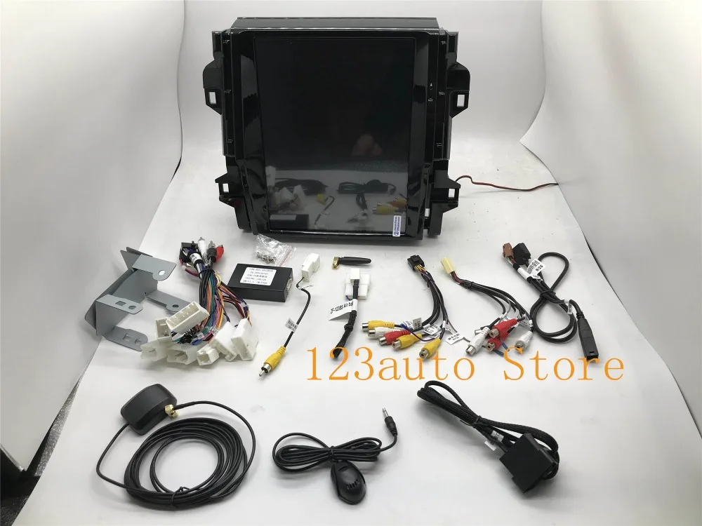 12,1 ''вертикальный экран Tesla стиль Android 8,1 автомобильный DVD gps навигатор плеер для Toyota Fortuner PX6