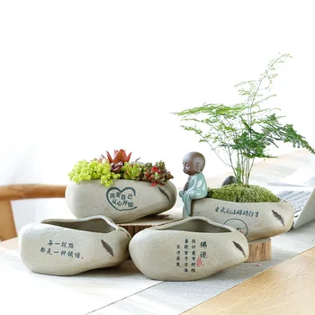 

Rough Ceramic Potted Plants Home Ornamental Decoration Office Large Art Bonsai Ornaments