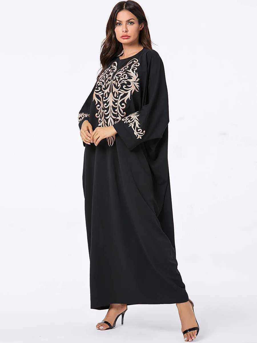 Женская одежда abaya Mujer Пакистан Дубай Турция Бангладеш свободный черный