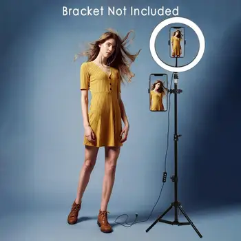 

High Quality Professional Set Phones Holder Adjustable Rotatable Light Ring Light W/Tripod Stand Kit For Camera Phone Selfie