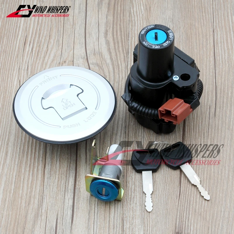 CBF125 Ignition Switch Fuel Gas Tank Cap Cover Seat Lock For Honda