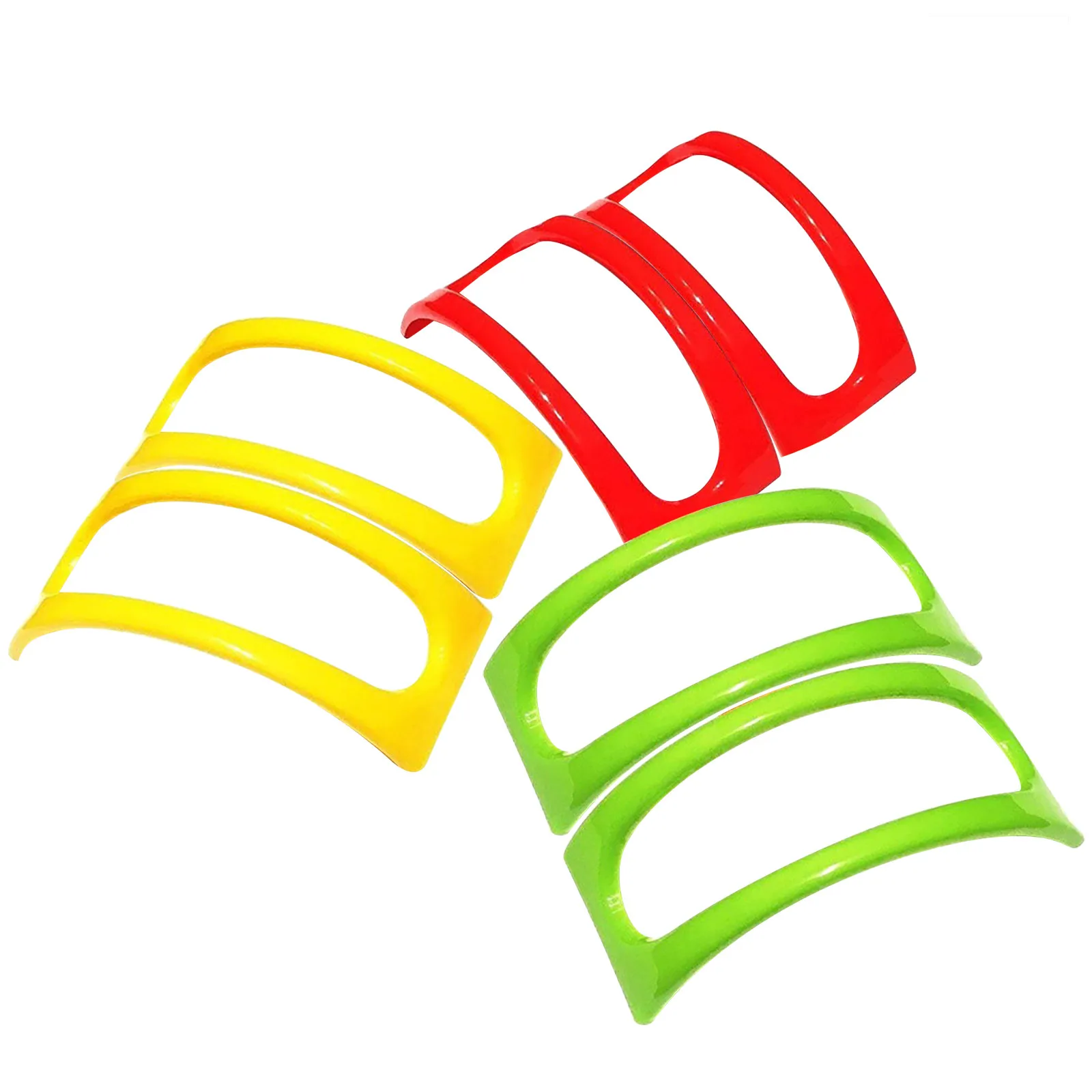 6PCS Colorful Plastic Taco Shell Tortilla Holder Taco Holder Plate Protector Food For Kitchen Tacos Sanitary Comal
