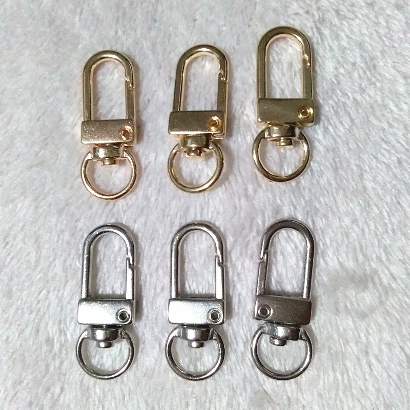 

12pcsKey Holder Swivel Trigger Lobster Clasp Snap Hook Key Chain Metal Key Chain Rings For DIY Craft Outdoor Backpack Bag Parts