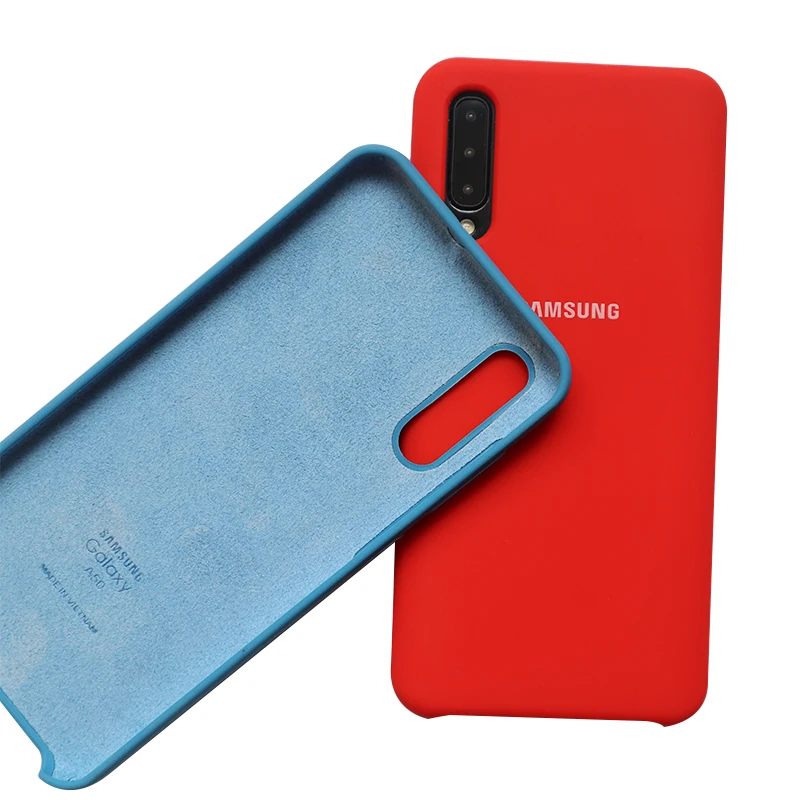 Чехол на самсунг а50 Чехол для samsung A50, жидкий силиконовый мягкий защитный чехол для задней панели samsung A50 A30 A20, чехол для Galaxy A50, противоударный чехол