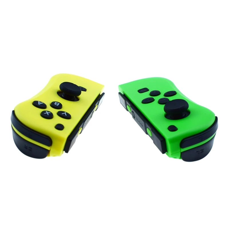 ДЛЯ Ns Joy-Con(L/R) Беспроводные bluetooth-игровые контроллеры геймпад джойстик для пульта переключения rend(желтый+ зеленый