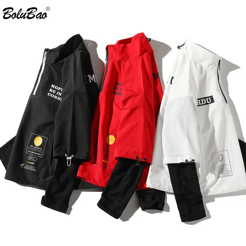 

BOLUBAO Brand Men's Jackets 2020 Fashion Trend Jacket Male Casual High Quality Drawstring Original Harajuku Style Jackets Men