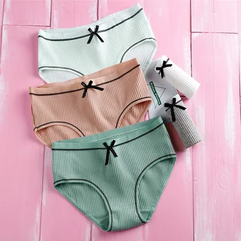 

Panties Women Underwear Mid-Rise Women's Cotton Briefs Intimates Underwear Women's Panties Lady Underwear Sexy Fashion Briefs