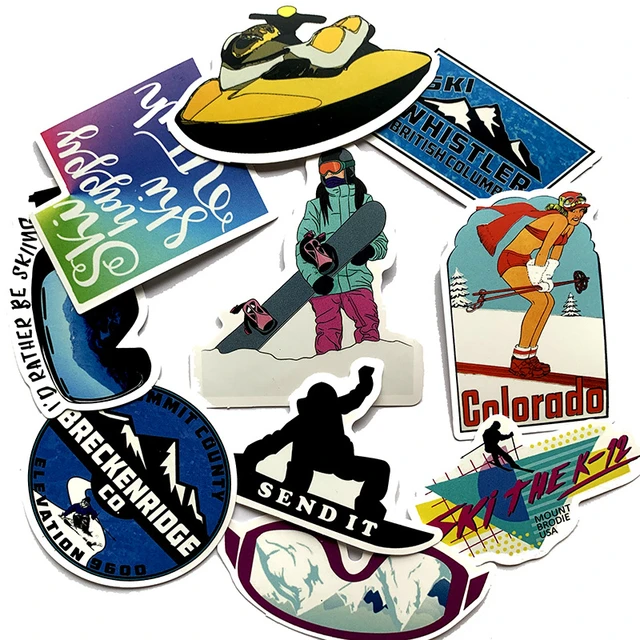 Stickers Ski Snowboard, Graffiti Snowboard Stickers