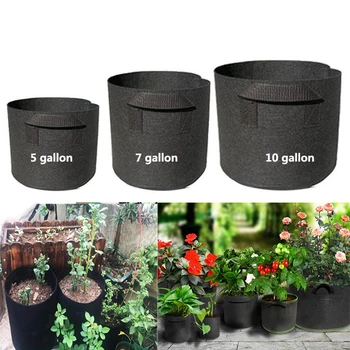 

10 Gallon Big Plant Seedling Grow Bags Pot Home Garden Tools Potato Strawberry Fabric Vegetable Jardin Seedling Growing Pots Bag