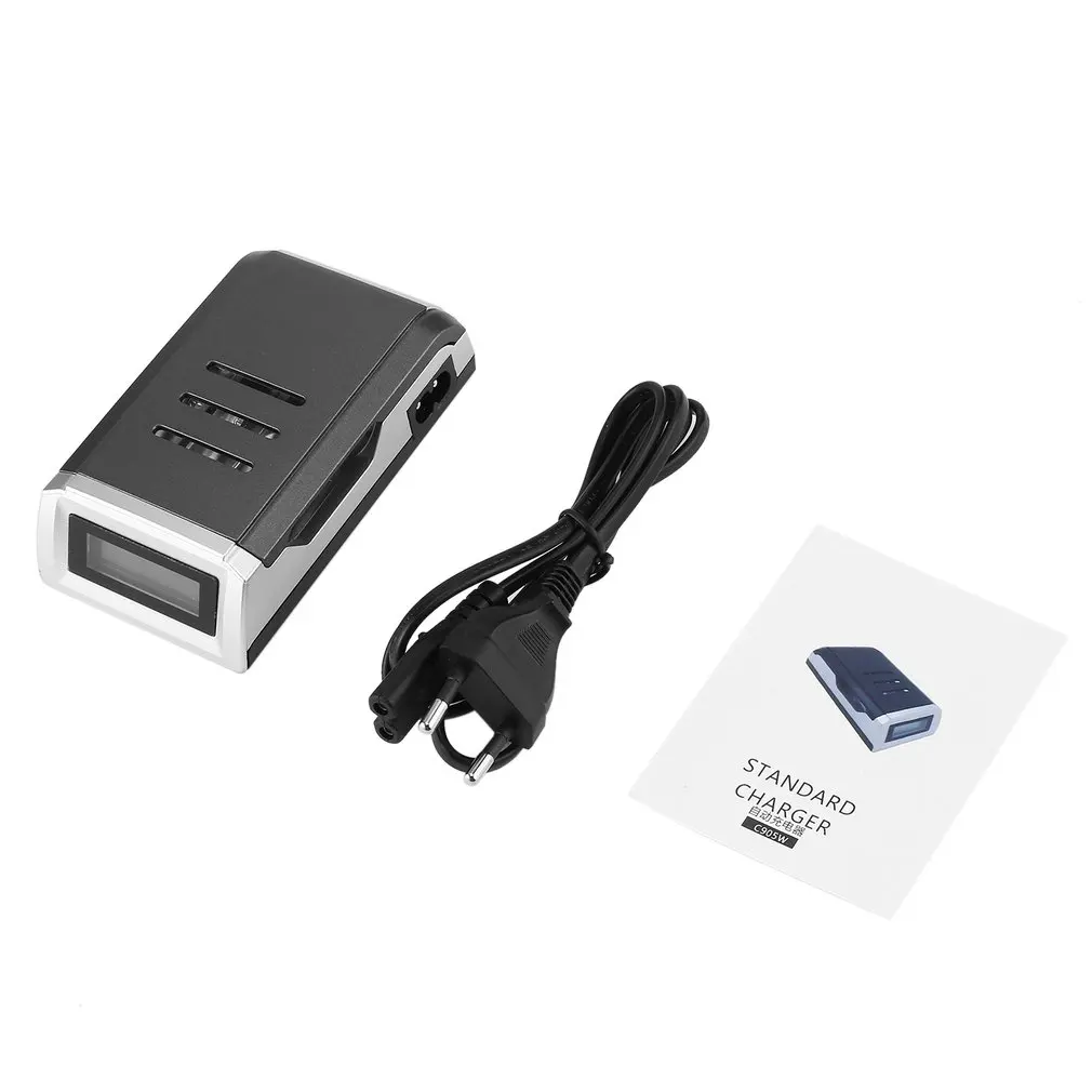 

Original C905W 4 Slots LCD Display Smart Intelligent Battery Charger for AA / AAA NiCd NiMh Rechargeable Batteries EU Plug