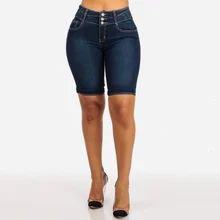 

Women Summer All-match Skinny Slim Short Jeans Plus Size 2021 Female Intellectuality Fashion Slim Classic Denim Shorts Sexy Pop