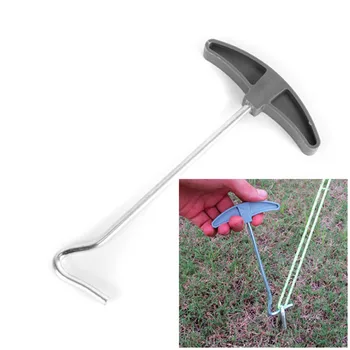 

1PCS Camping Tent Peg Stakes Extractor Puller Nail Retractor Hook Wrecking Staple Remover Nail Puller Tent Accessories