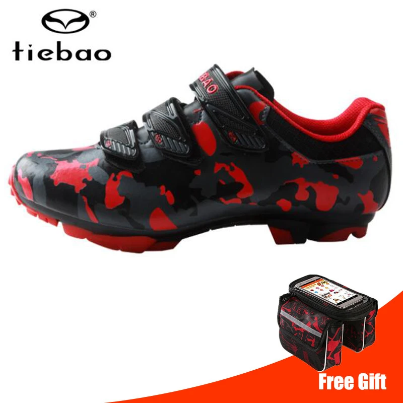 Tiebao, обувь для велоспорта, MTB, мужские кроссовки, женская обувь для гоночного велосипеда, обувь для горного велосипеда, профессиональная, самозакрывающаяся, дышащая обувь из искусственной кожи - Цвет: TB35-B1719