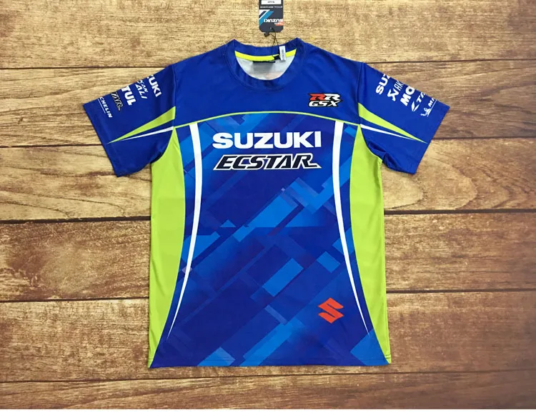 Knight823 гоночный костюм для SUZUKI мотоцикл GP гоночная команда новая футболка GSXR 600 750 K1 K3 K6 черный - Цвет: original tag blue