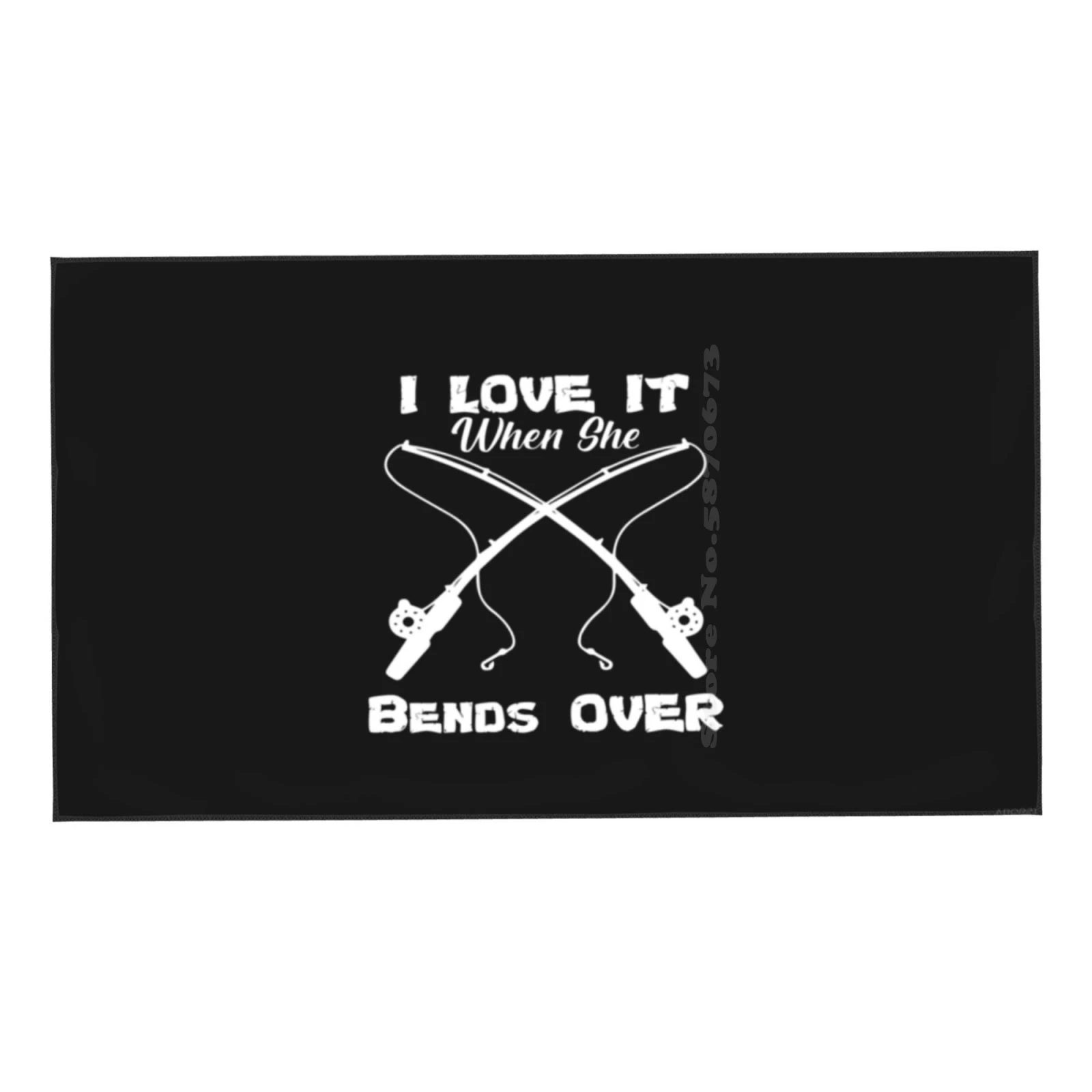 I Love It When She Bends Over Funny Fishing Lover Fa Gift 3D Print Bath Towel Strong Water Absorption Hunter Hunting Buck Gun | Дом и сад