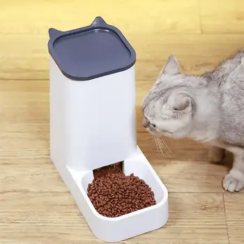 

Automatic Pet Feeder Plastic Pet Cat Dogs Food Container Water Feeder Home Pet Food Feeder Automatic Feeder For Pet Shop