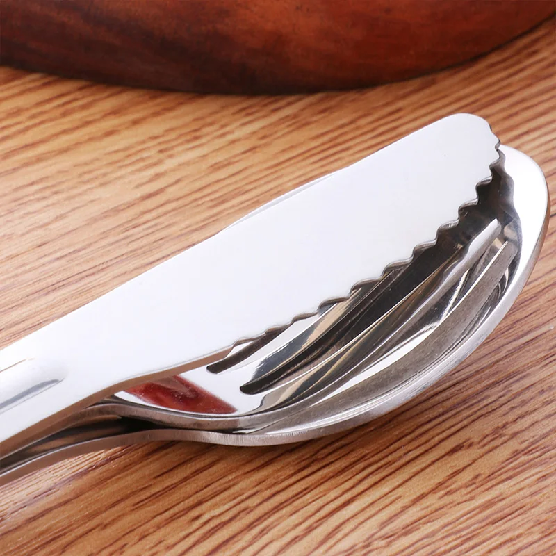 4-in-1 Portable stainless steel Cutlery Set Camping Spoon Fork Knife and Can/Bottle Opener cutlery set western style cutlery set picnic cutlery set stainless steel cutlery set camping cutlery set