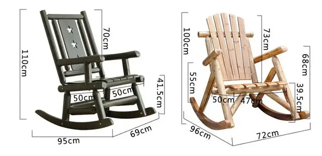 Outdoor  Wooden Rocking Chair  6