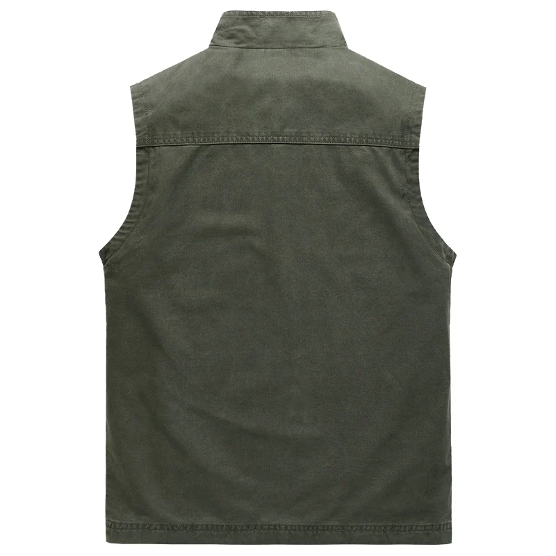Autumn Vest Men Military Casual Sleeveless Jacket Men With Many Pockets chalecos para hombre Waistcoat Men M-4XL gilet homme