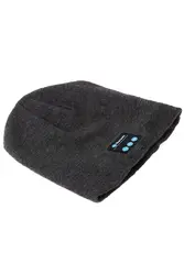 Музыкальная Шапочка с Bluetooth, мягкая теплая шапка с стереонаушниками, гарнитура, динамик и микрофон, беспроводной, без рук, темно-серый
