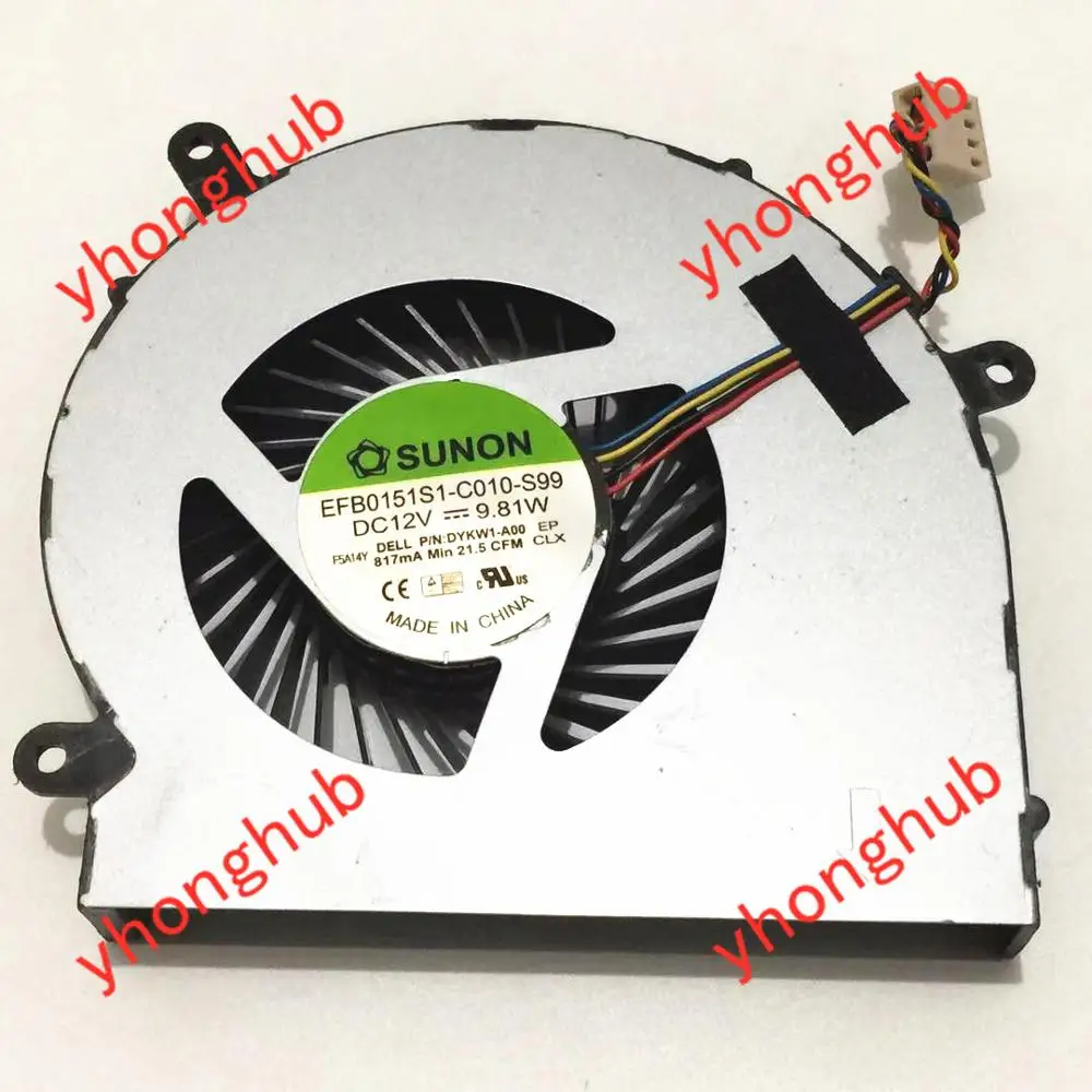 SUNON EFB0151S1 C010 S99 AC/DC 12V 9 81 W 4 проводной Сервер вентилятор охлаждения ноутбука|fan dc|cooling