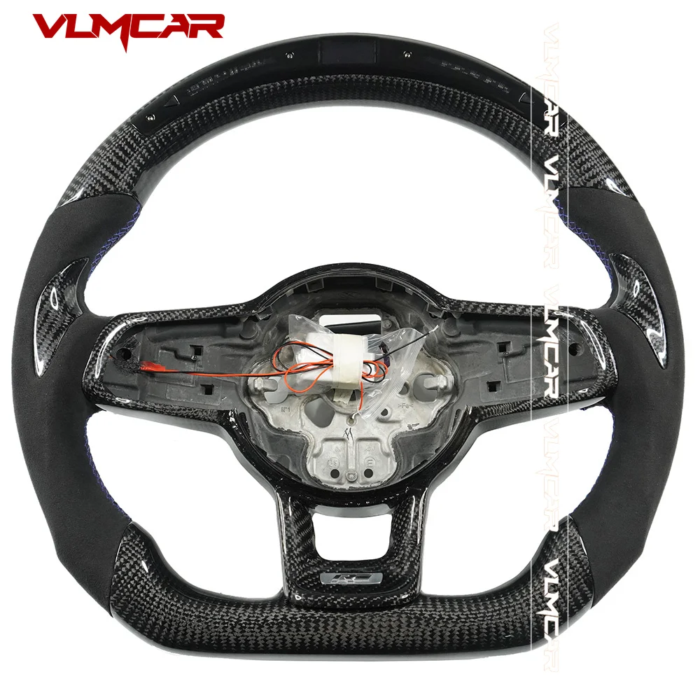 

Индивидуальное рулевое колесо из углеродного волокна со светодиодом для VW MK7/GTI/GTS/R/Rline/GTD