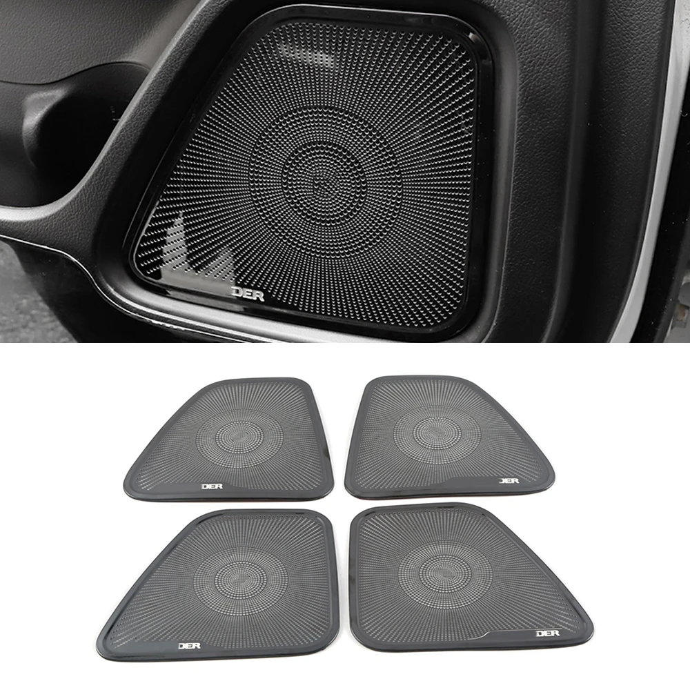 Для Mitsubishi Outlander 2012- Автомобильный Дверной громкий динамик звук хромированная Накладка рамка наклейка интерьерные аксессуары