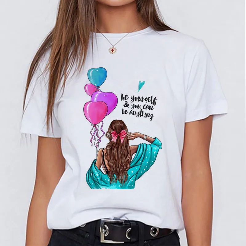 Modern mom fashionable T-shirt Korean fashion clothing street clothing female T-shirt to send girlfriends friends holiday gifts