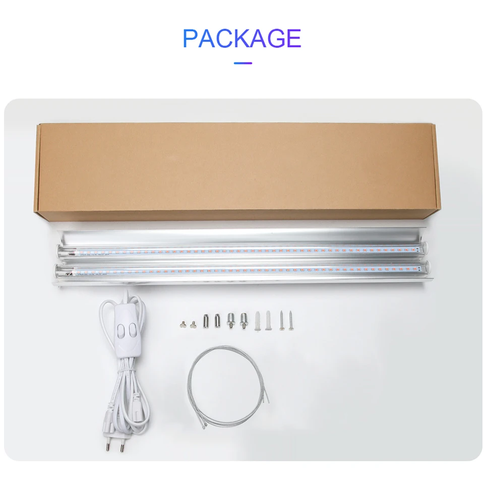 Led Grow Phytolamp For Plants With Two Strips Full Spectrum Led Grow Light Hydroponics Garden Phyto Lamp For Plants Flowers
