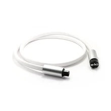 Hi-End Argento Audio Flusso di Cavo di Alimentazione con Rhodium Placcato Versione di Ue Spine di Collegamento