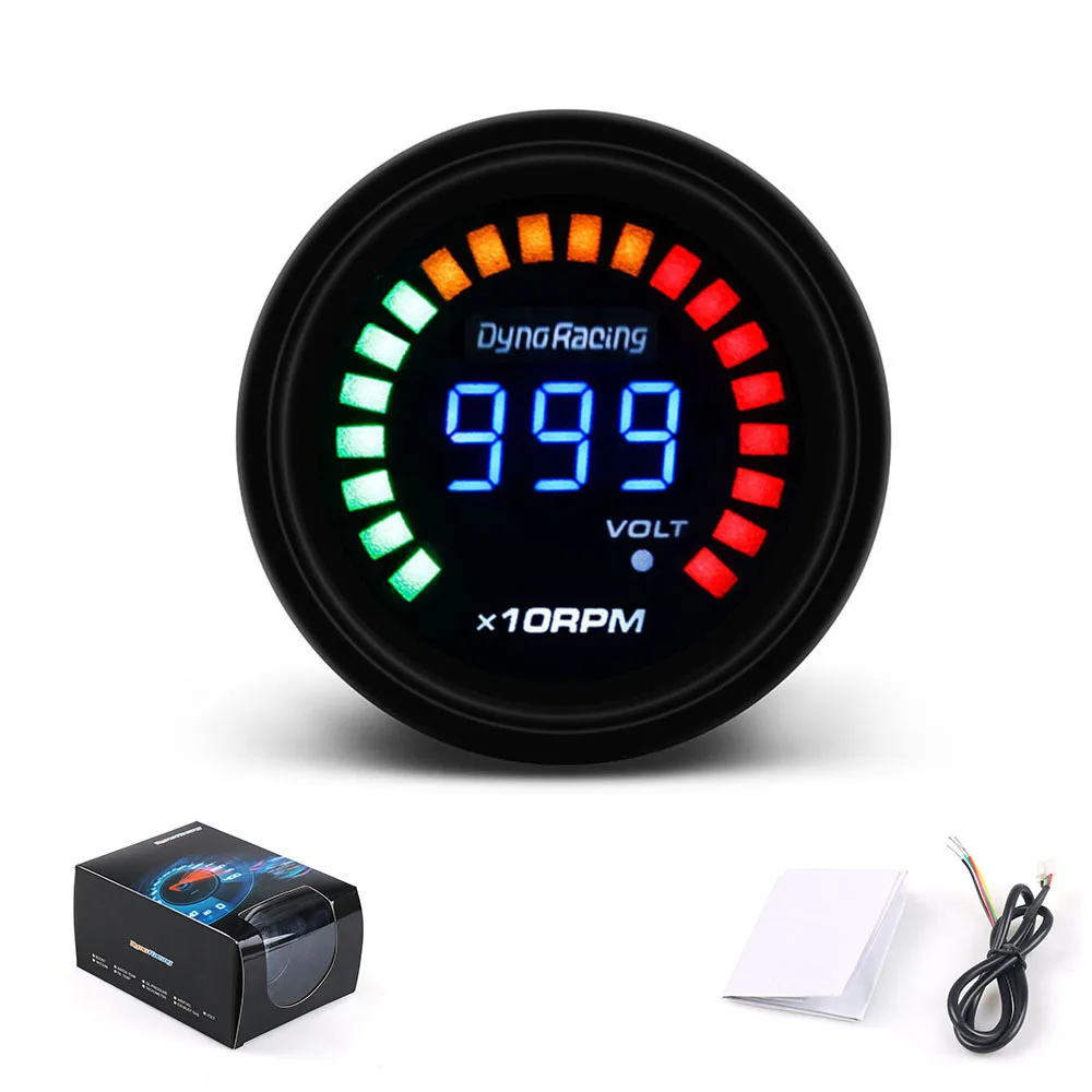 

Car Auuto Tachometer LED Digital Display 2 Inches Racing Special Instrument 12V