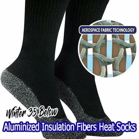 Зима 35 алюминированный держать ноги длинные носки теплоизоляция волокна ниже носки Новинка