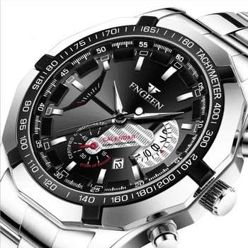 

Black High Quality Luxury Design Men's Watch Waterproof Date Clock Male Sports Watches Quartz Wrist Watch Relogio Masculino
