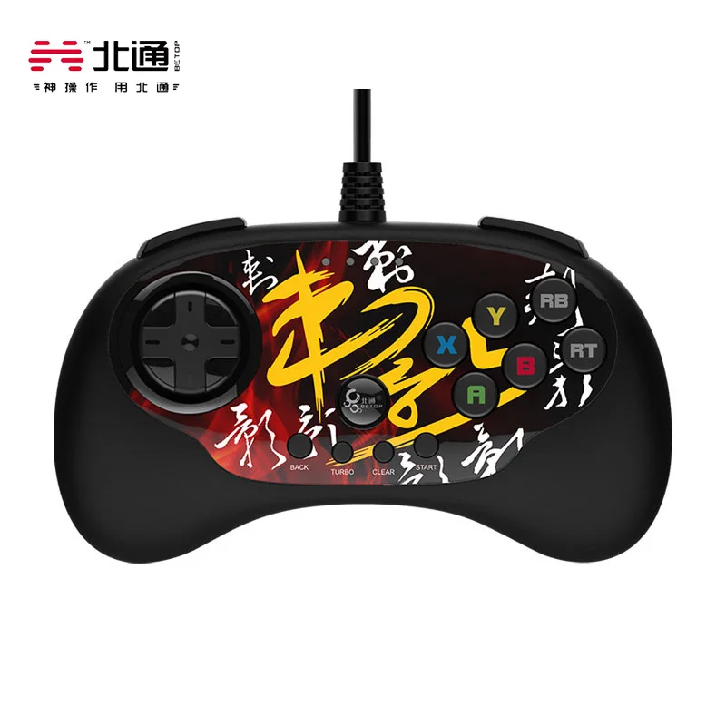 Betop Original Beitong Usb com Fio Gamepad Arcade Lutando Controle de Jogo Joystick para Android tv pc Vapor Lutador de Rua Tekken 7