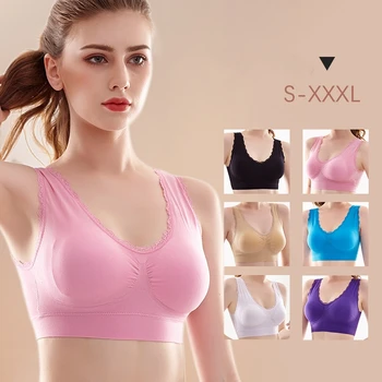 

Plus Size Women Brallete Sexy Bra Seamless Women Lingerie Breathable Underwear Wireless with Pads Push Up Bra Plus Size