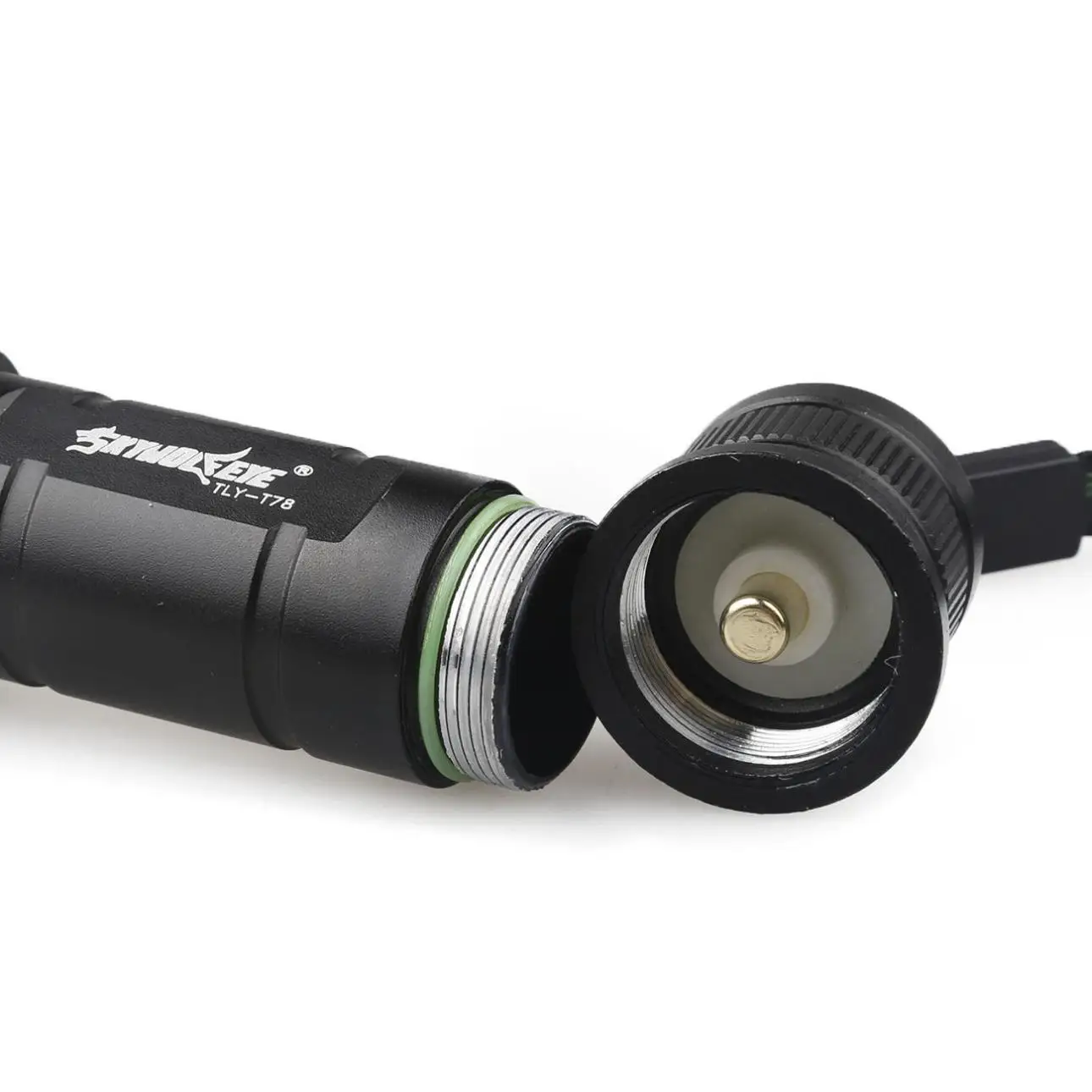 2 шт. SKYWOLFEYE 1200 люмен Тактический XM-L T6 Zoomable Светодиодный фонарь 5 режимов+ 4 батареи 18650+ 2 зарядного устройства для кемпинга