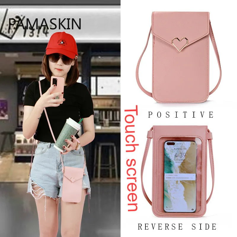 

Touch Screen Phone Wallet Women Bag Buckle Big Capacity Daily Bags Shopping Phone Wallet Purse Girls Birthday Family Gift