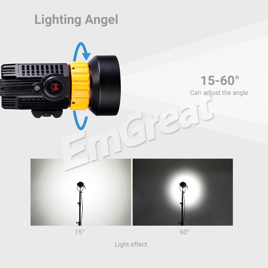 FalconEyes P12 120W прожектор фотографический свет со специальным эффектом портативный Фокус Регулируемая заполняющая лампа для видео/фото/студии