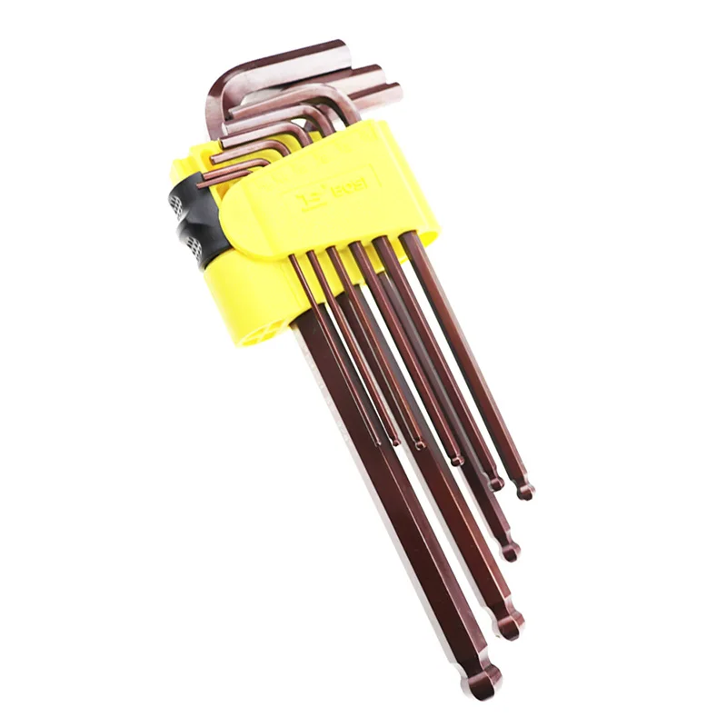 

SIJIBOSI 9PC Long Arm Ball End Hex Key Wrench Set I 1.5-10mm