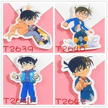 

Anime badges Detective Conan icons on backpacks acrylic badge kawaii pins for clothes plastic brooch harajuku accessories