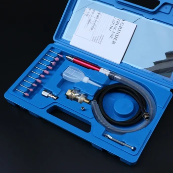 

17Pcs Air Micro Die Grinder Kit Mini Pencil Polishing Rotary Cutting Tools Set 65000 RPM for Cleaning and Polishing of Jewelry