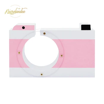 

NICROLANDEE Wood Coin Bank Camera Shape Piggy Bank Wood Crafts Money Box Home Decoration for Children and Adults Gift