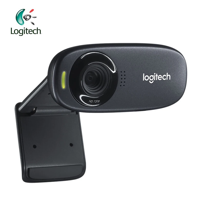 Logitech C310 HD 720P веб-камера с 5MP фото с встроенным микрофоном и автофокусом Поддержка официальной инспекции для ПК Тетрадь
