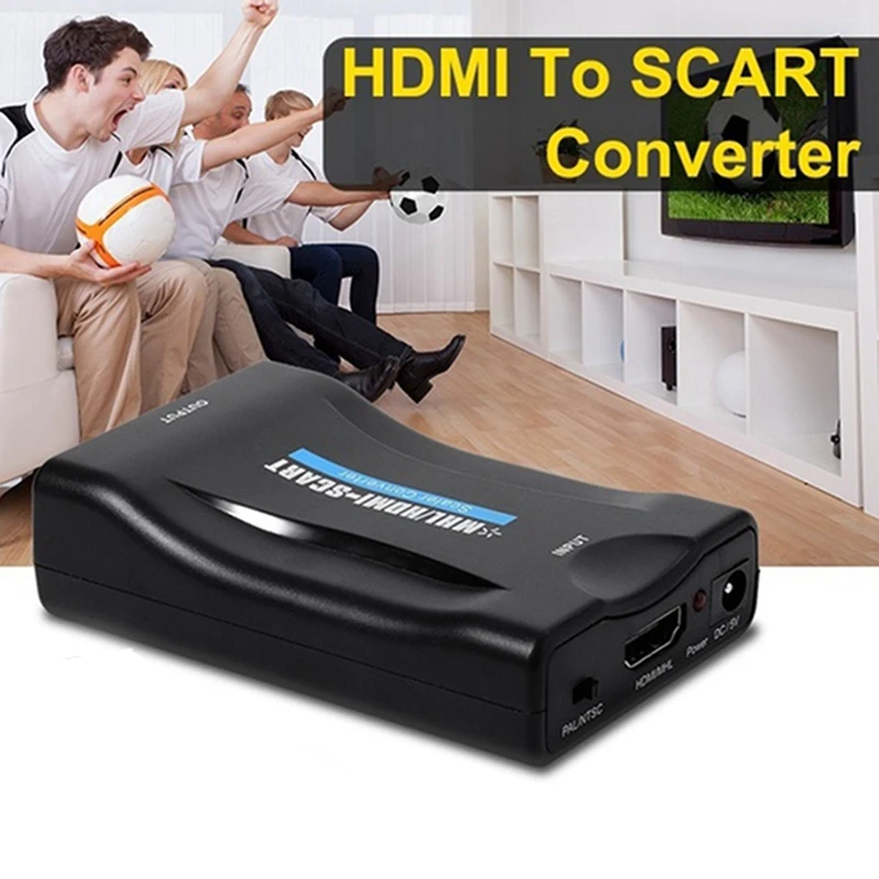 HDMI к SCART композитный видео конвертер аудио адаптер с USB кабель для SKY tv|Кабели HDMI| |