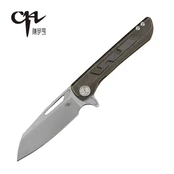 

CH Knives BUTCHER 2 Bronze S35VN Steel Outdoor Folding Knife Bronze Filpper Knife Titanium Handle Hot