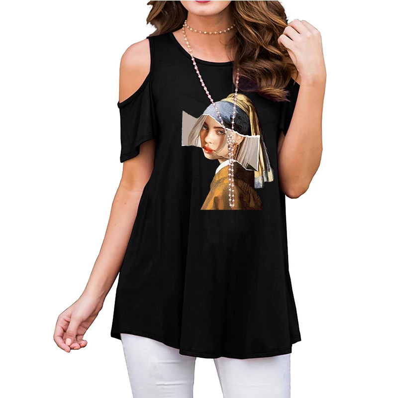 Летняя женская шифоновая блузка с коротким рукавом, Черная Женская Офисная рубашка размера плюс, рабочая верхняя одежда размера плюс, повседневная женская одежда