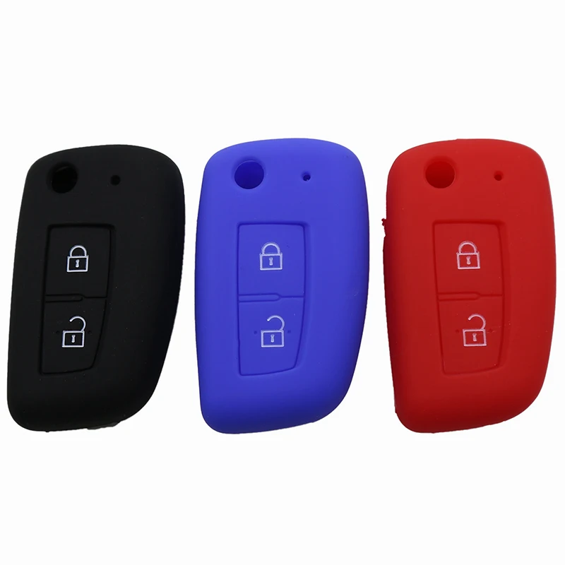 

2 Button Silicone Car Remote Key Fob Shell Cover Case For Nissan X-Trail Juke Qashqai Micra Pulsar key Car styling ACCESSORIES