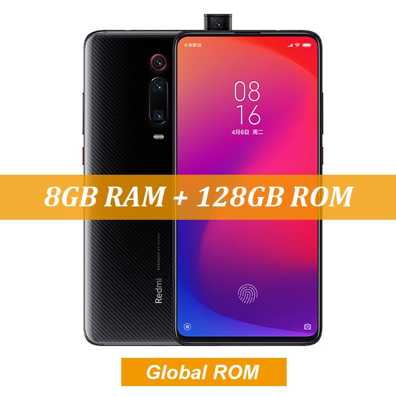 Смартфон Xiaomi Redmi K20 Pro, 8 ГБ, 128 ГБ, Восьмиядерный процессор Snapdragon 855, 48мп, тройная камера, 4000 мАч, 6,39 дюйма, AMOLED экран - Цвет: Global Rom Black