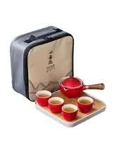 Teaware Chinese Tea Set Tea Infusers For Loose Tea Gong FU Tea Sets Portable Teapot Set With 360 Rotation Tea Maker And Infus